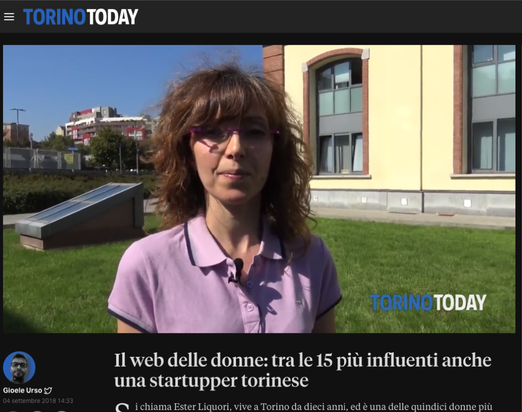 ester liquori media giornali Torino Today