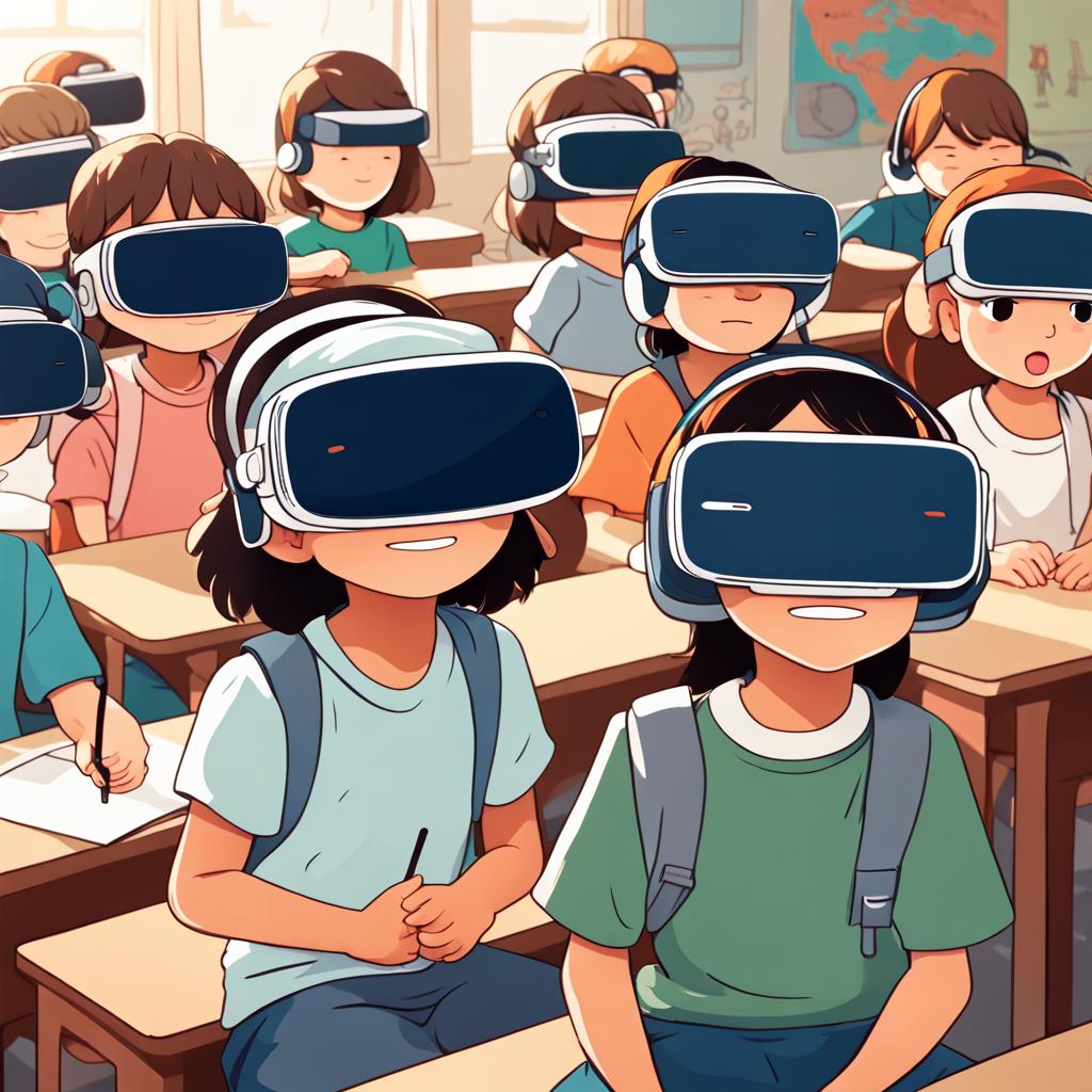 bambini a scuola con AI