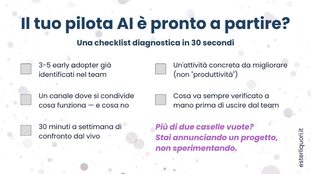 L'intelligenza artificiale non si impara scrollando adozione AI in azienda